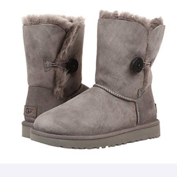 UGG Shoes - Ugg Bailey Button II Boots Gray Grey NIB Size 8